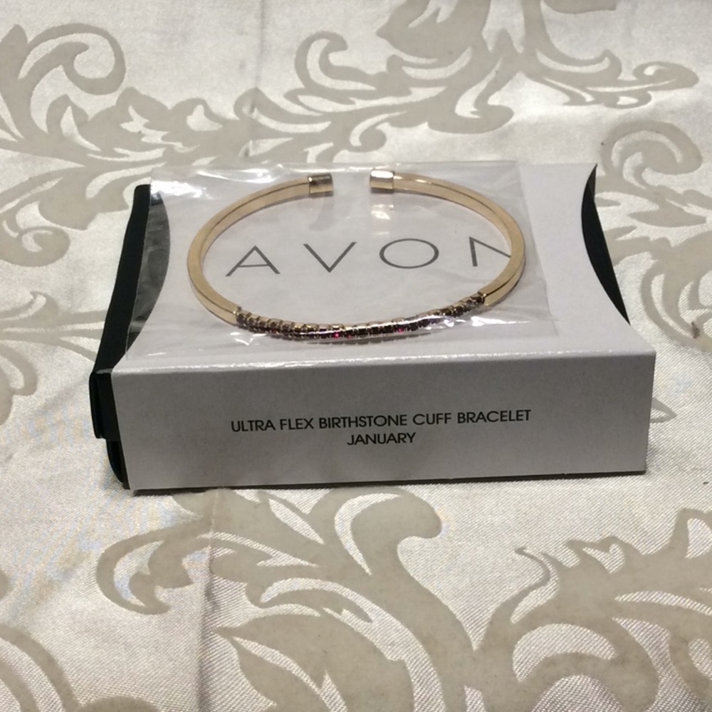 Avon Ultra Flex Birthstone Cuff Bracelet January